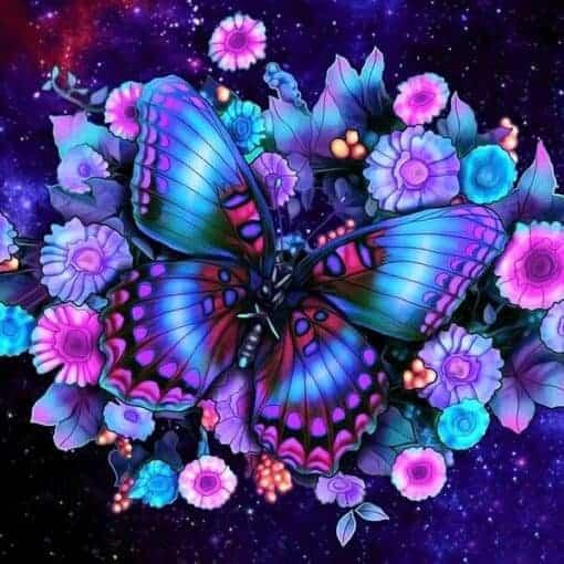Diamond Painting Motyl z Kwiatem - SEOS Shop ®