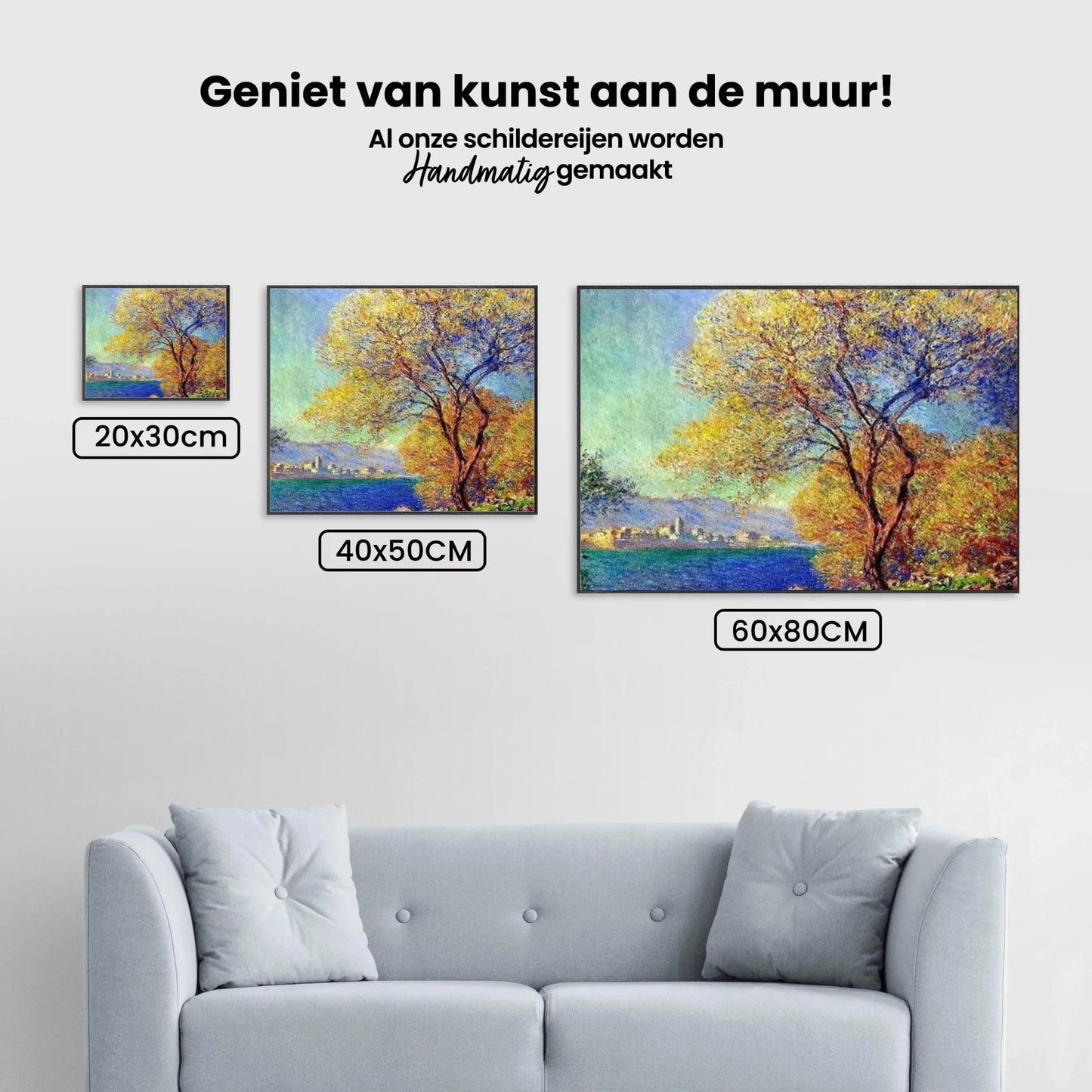 Diamond Painting Antibes widziane z ogrodów Salis - SEOS Shop ®