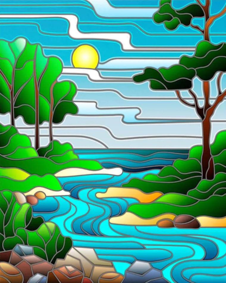 Diamond Painting - Rzeka - SEOS Shop ®