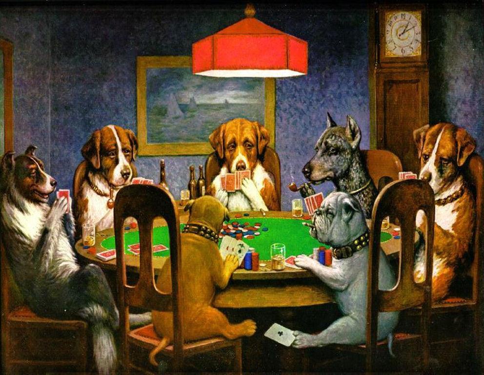 Diamond Painting - Przyjaciel w potrzebie - Psy grające w pokera