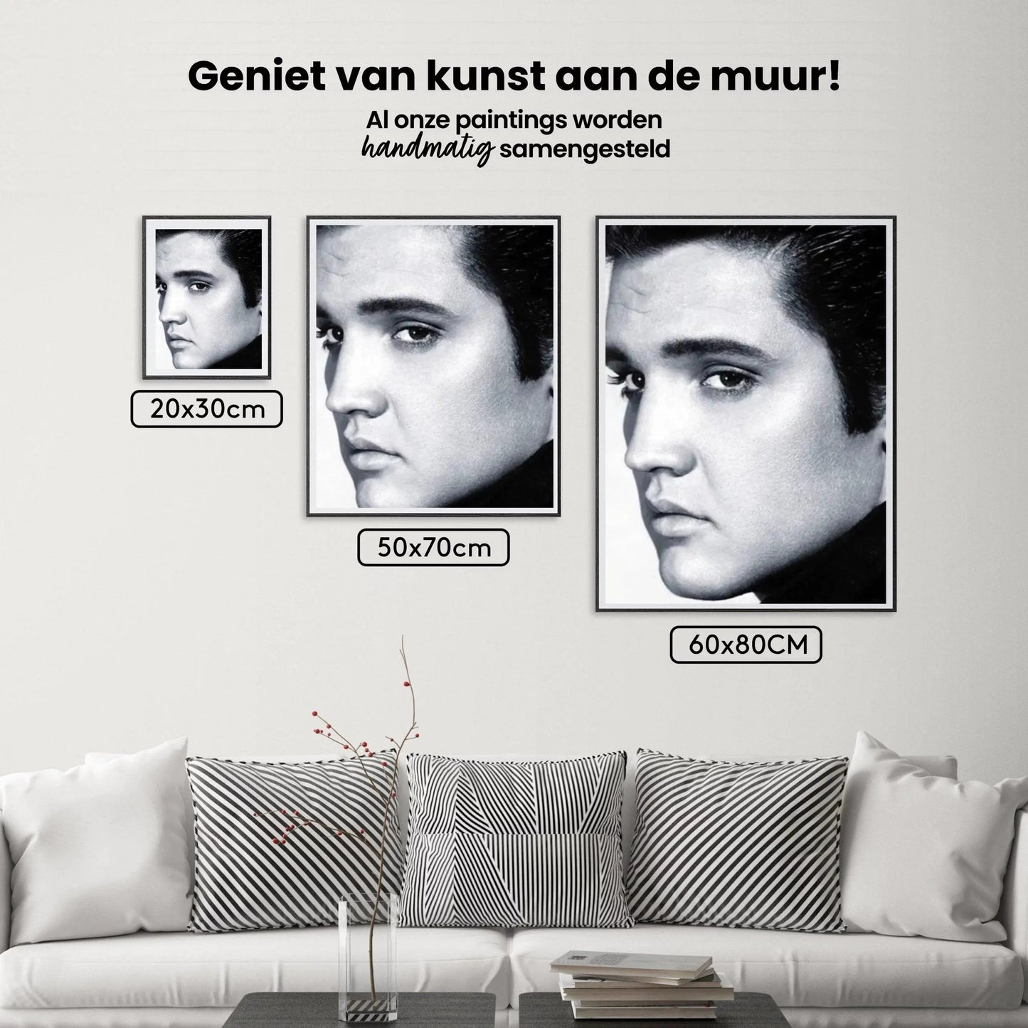 Diamond Painting Elvis Presley w czerni i bieli - SEOS Shop ®