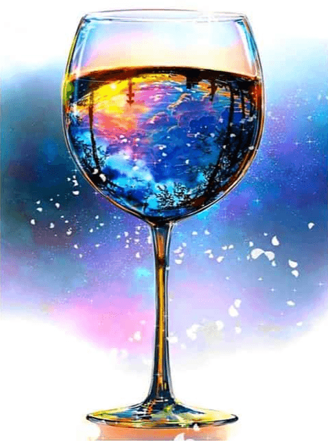 Diamond Painting Fantasie Szklanka Wina - SEOS Shop ®