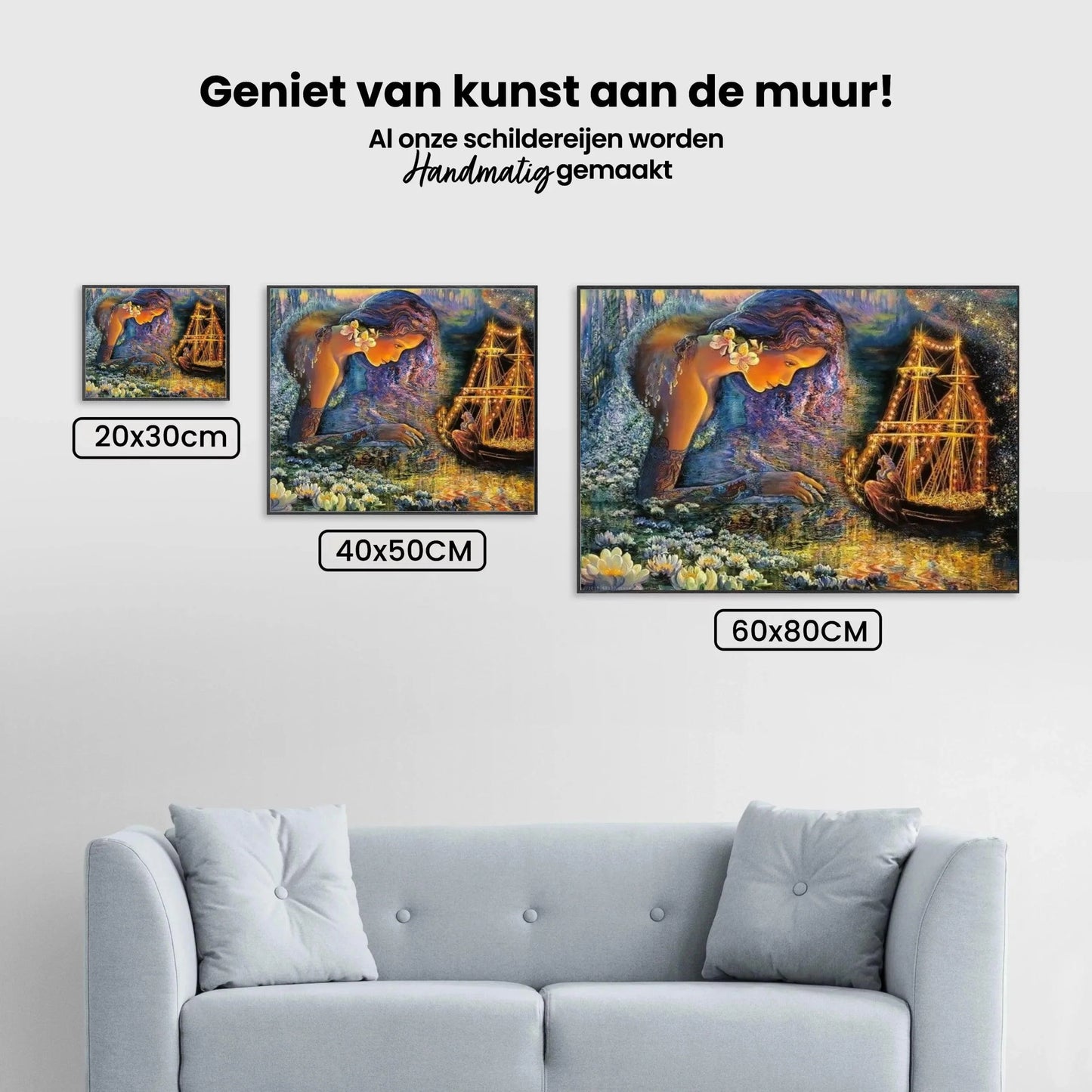 Diamond Painting Wróżki w magicznej łódce - SEOS Shop ®
