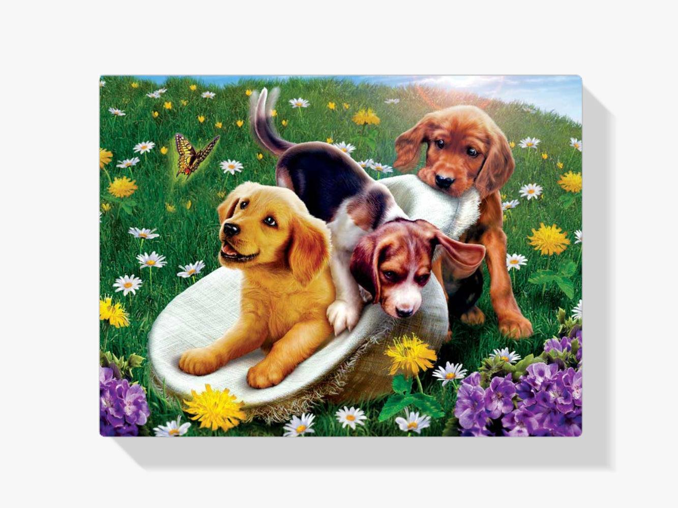 Diamond Painting Psy i kwiaty - SEOS Shop ®