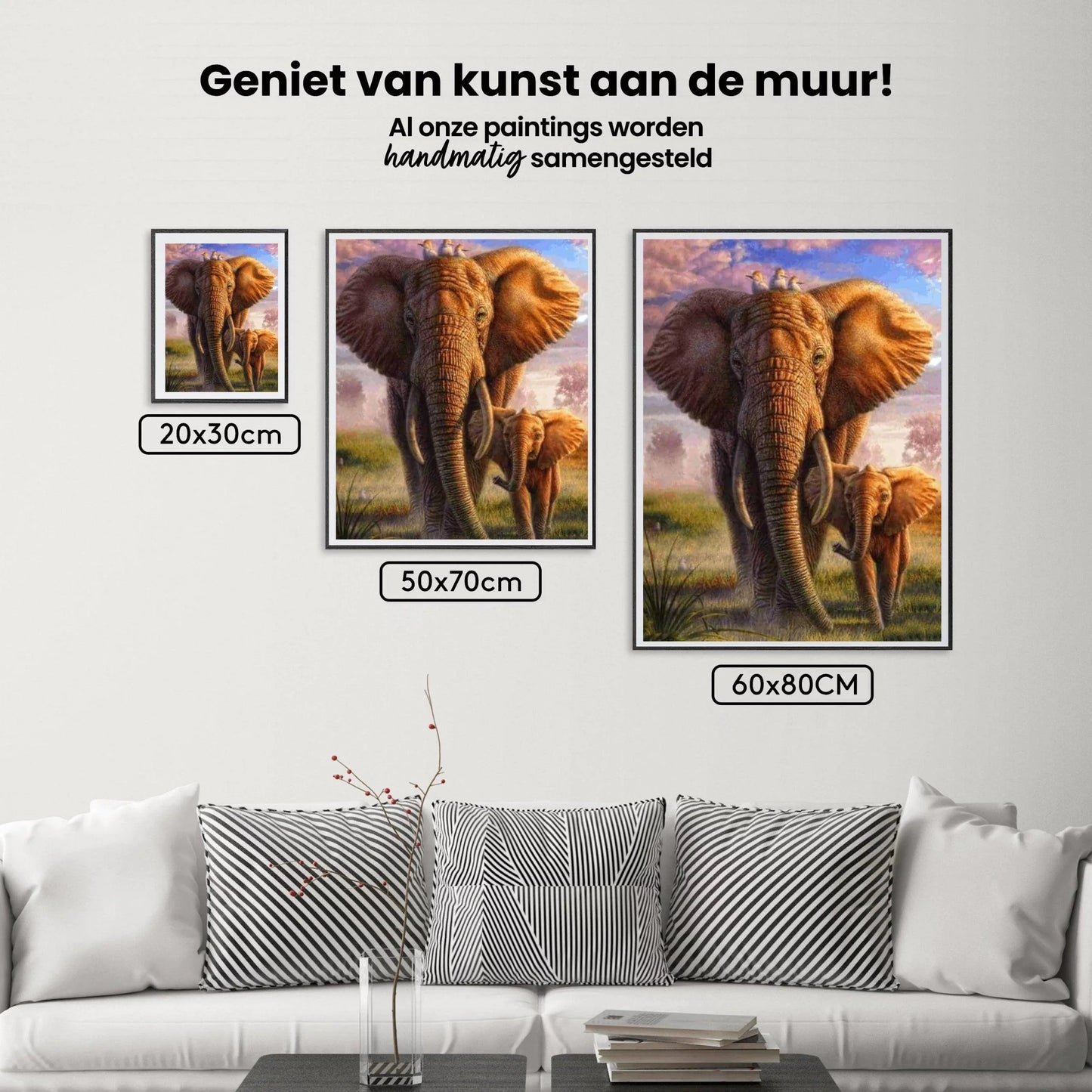 Diamond Painting Kolorowa Safari Słoń - SEOS Shop ®