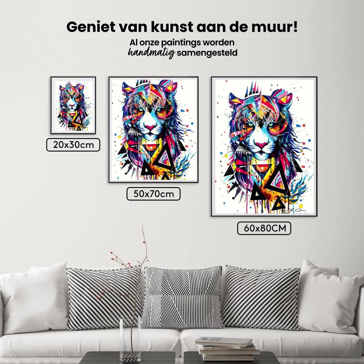 Diamond Painting Kolorowy Tygrys - SEOS Shop ®