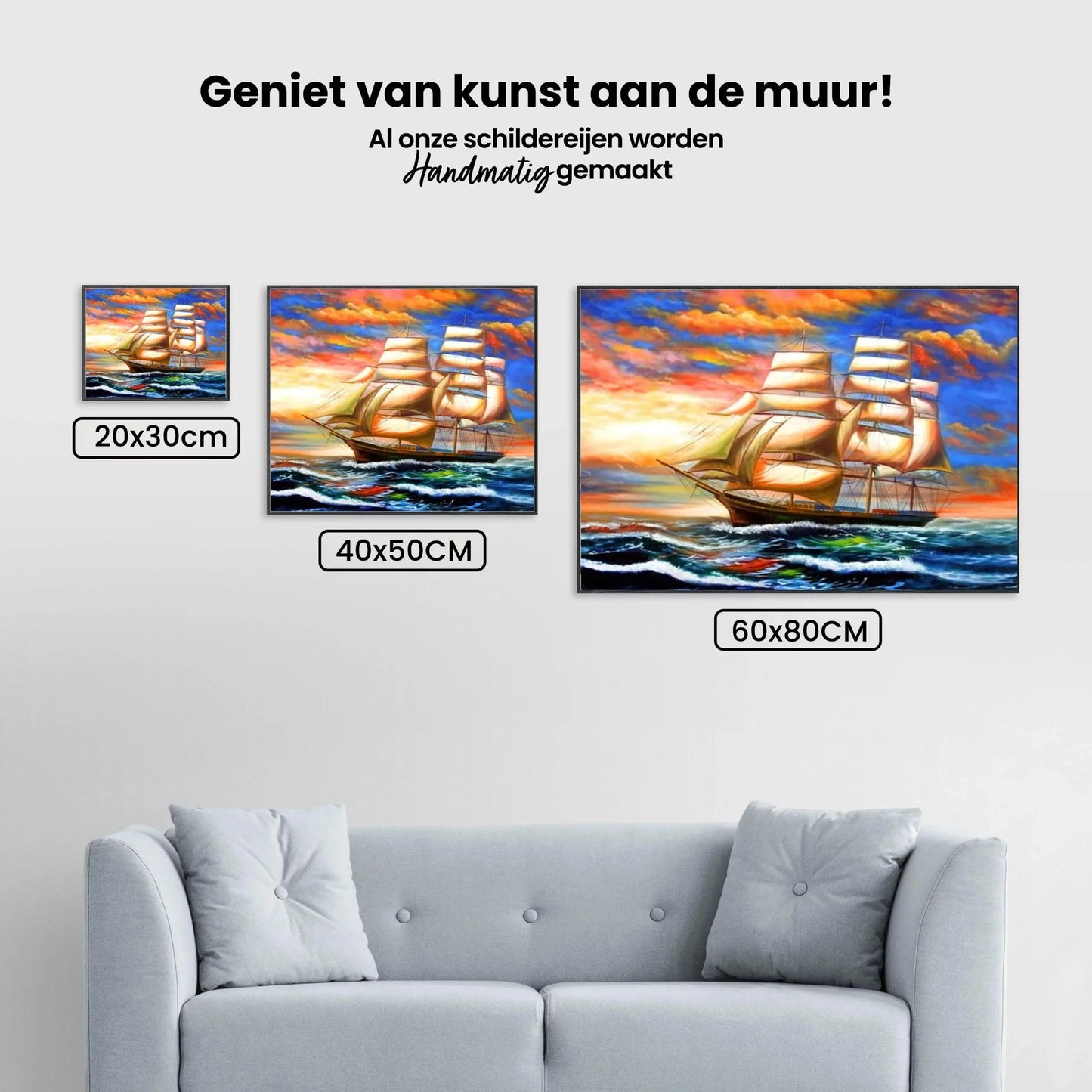 Diamond Painting Kolorowa żaglówka - SEOS Shop ®