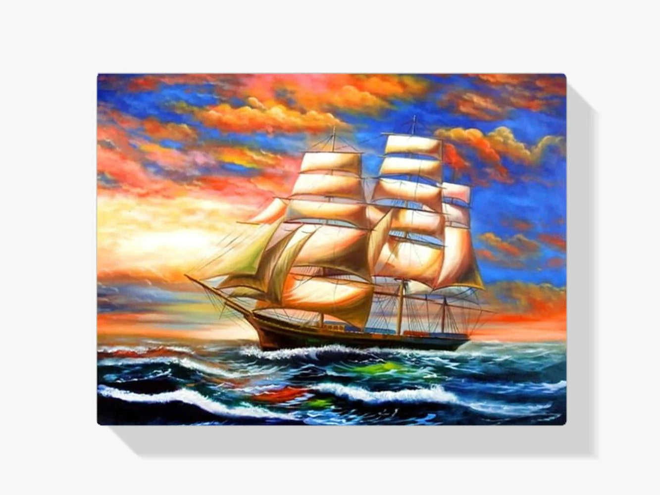 Diamond Painting Kolorowa żaglówka - SEOS Shop ®