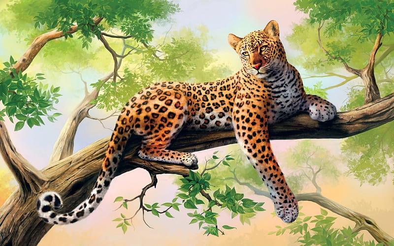 Diamond Painting Leżący leopard - SEOS Shop ®