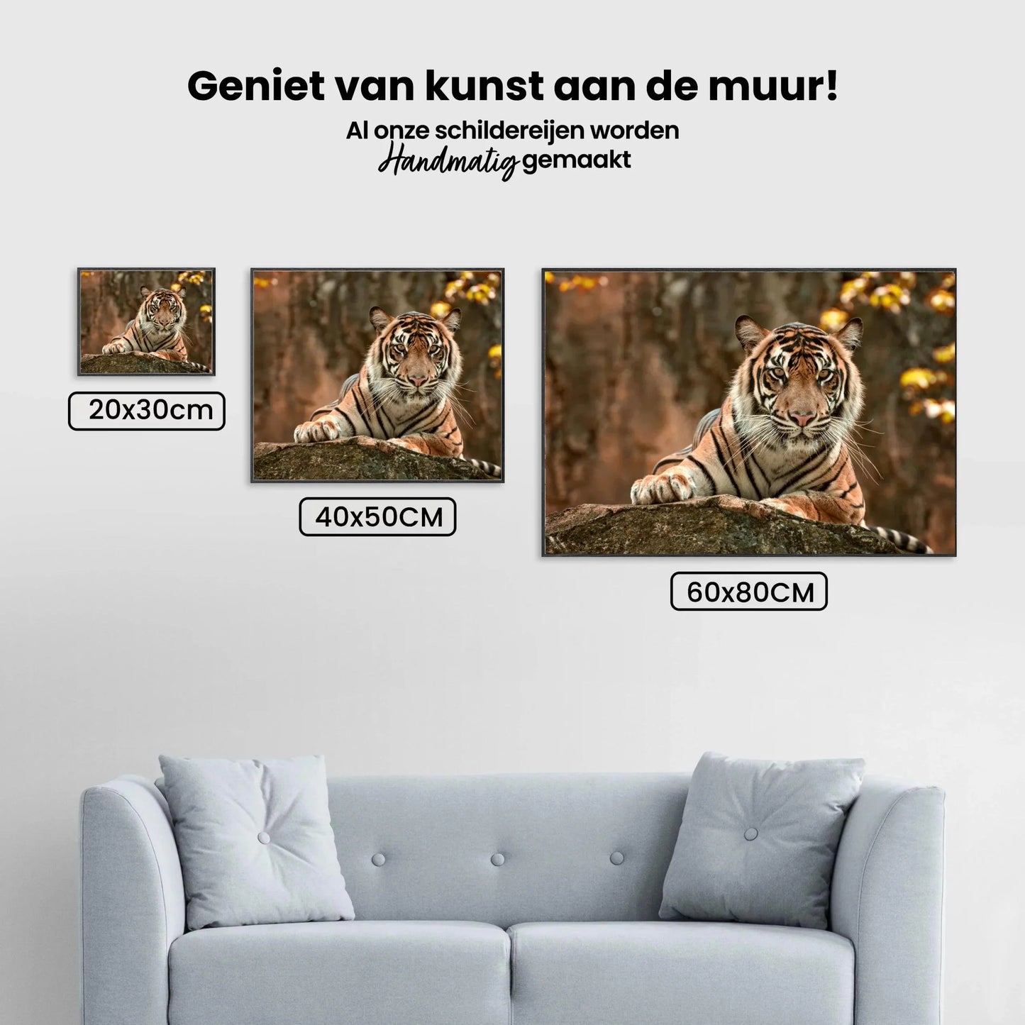 Diamond Painting Leżący tygrys - SEOS Shop ®