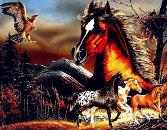 Diamond Painting Potężny koń - SEOS Shop ®