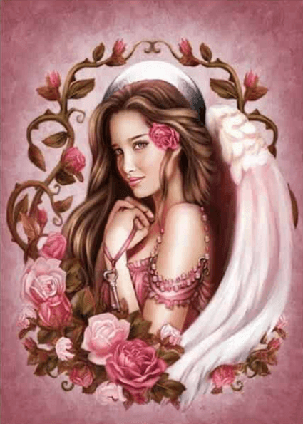 Diamond Painting Dziewczyna z różą - SEOS Shop ®