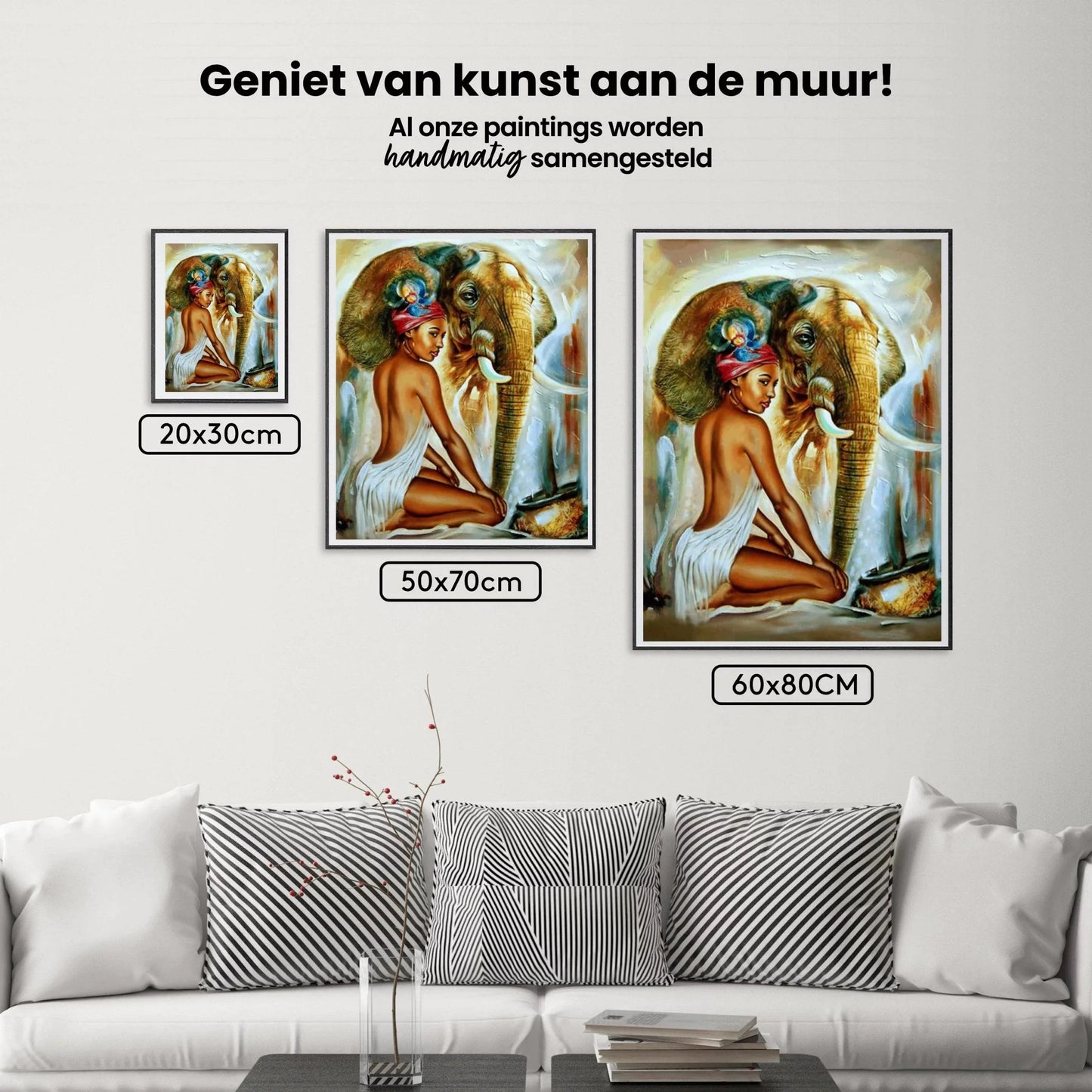 Diamond Painting Słoń z damą - SEOS Shop ®