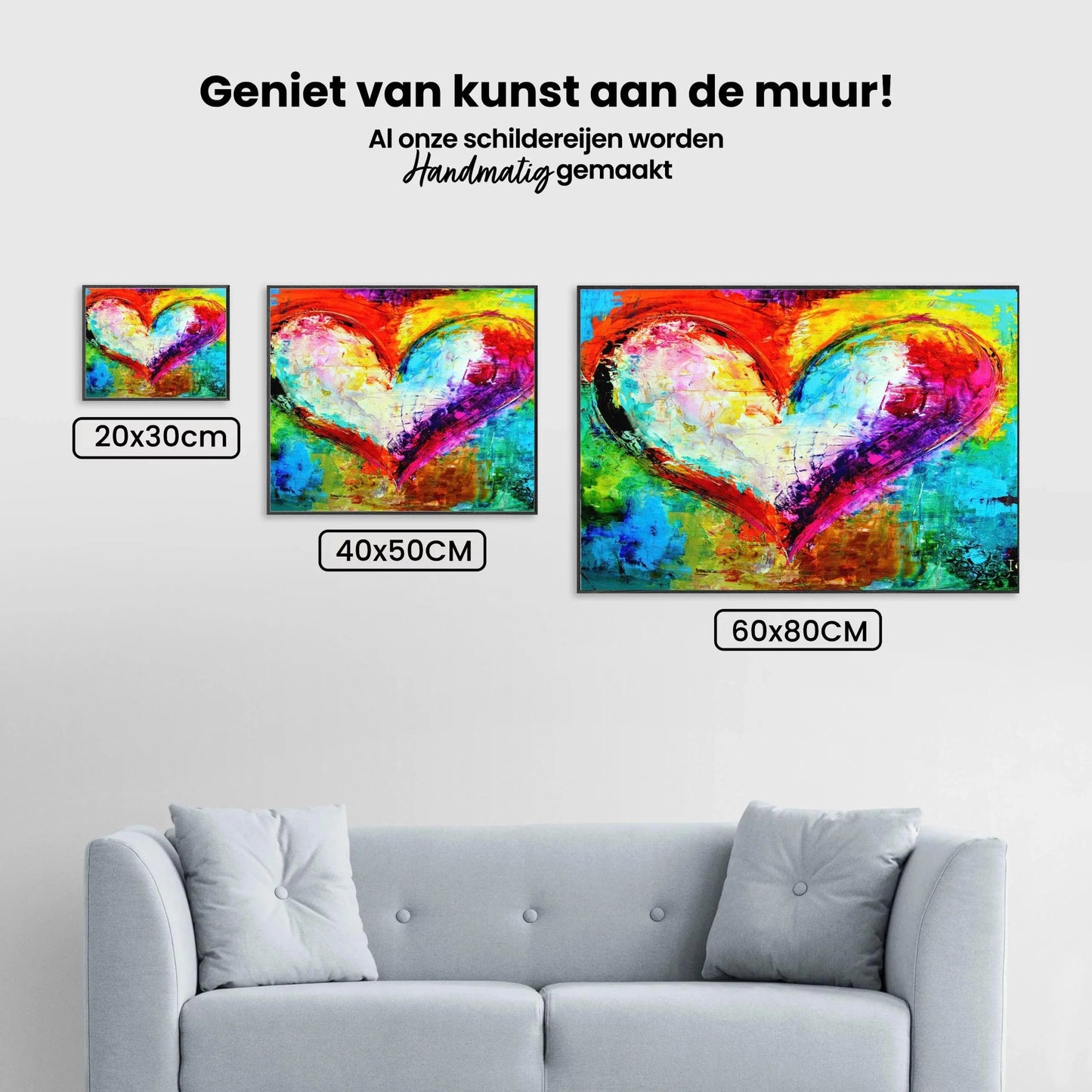 Diamond Painting Zestaw Kolorowe serce - SEOS Shop ®