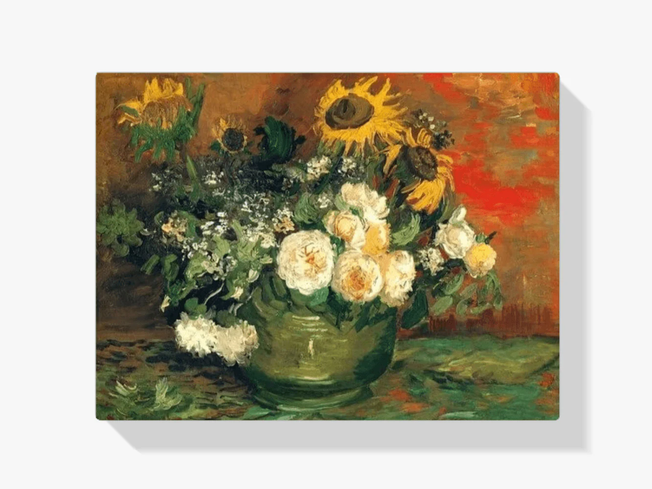 Diamond Painting Martwa natura z różami i słonecznikami - SEOS Shop ®