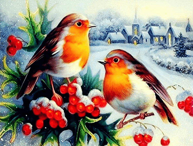 Diamond Painting Zimowe Ptaki - SEOS Shop ®