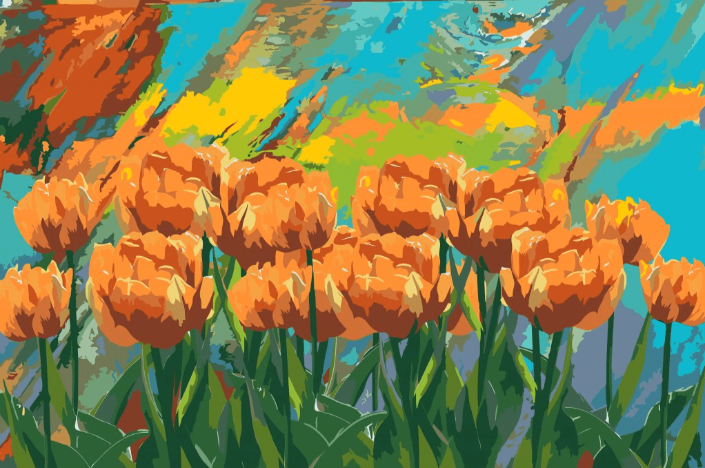 Diamond Painting - Malowane tulipany - SEOS Shop ®