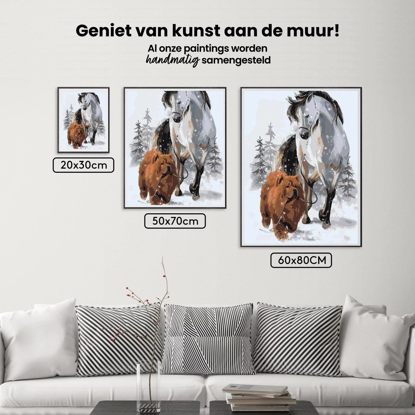 Diamond Painting - Pies z koniem - SEOS®