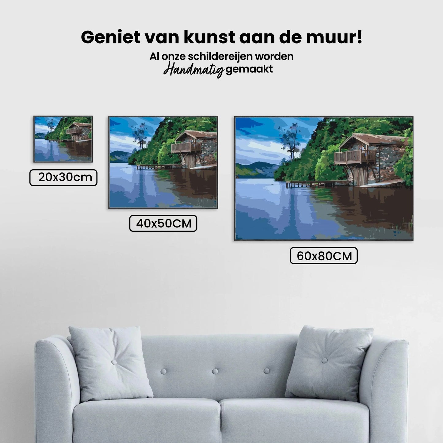 Diamond Painting - Domek nad jeziorem - SEOS Shop ®