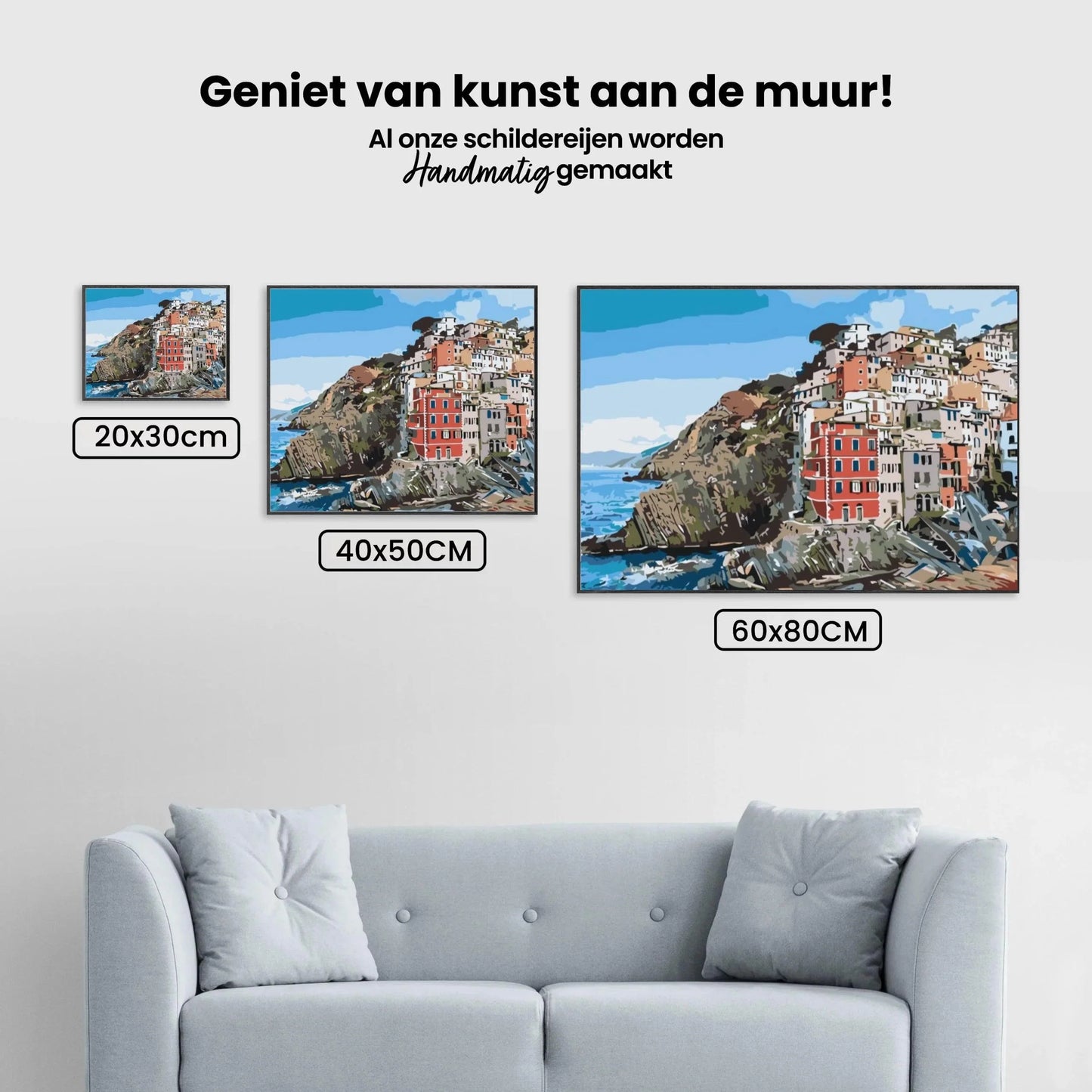 Diamond Painting - Domy nad brzegiem morza - SEOS Shop ®