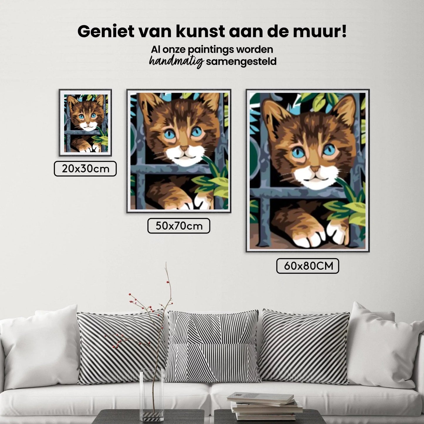 Diamond Painting - Kot za ogrodzeniem - SEOS®