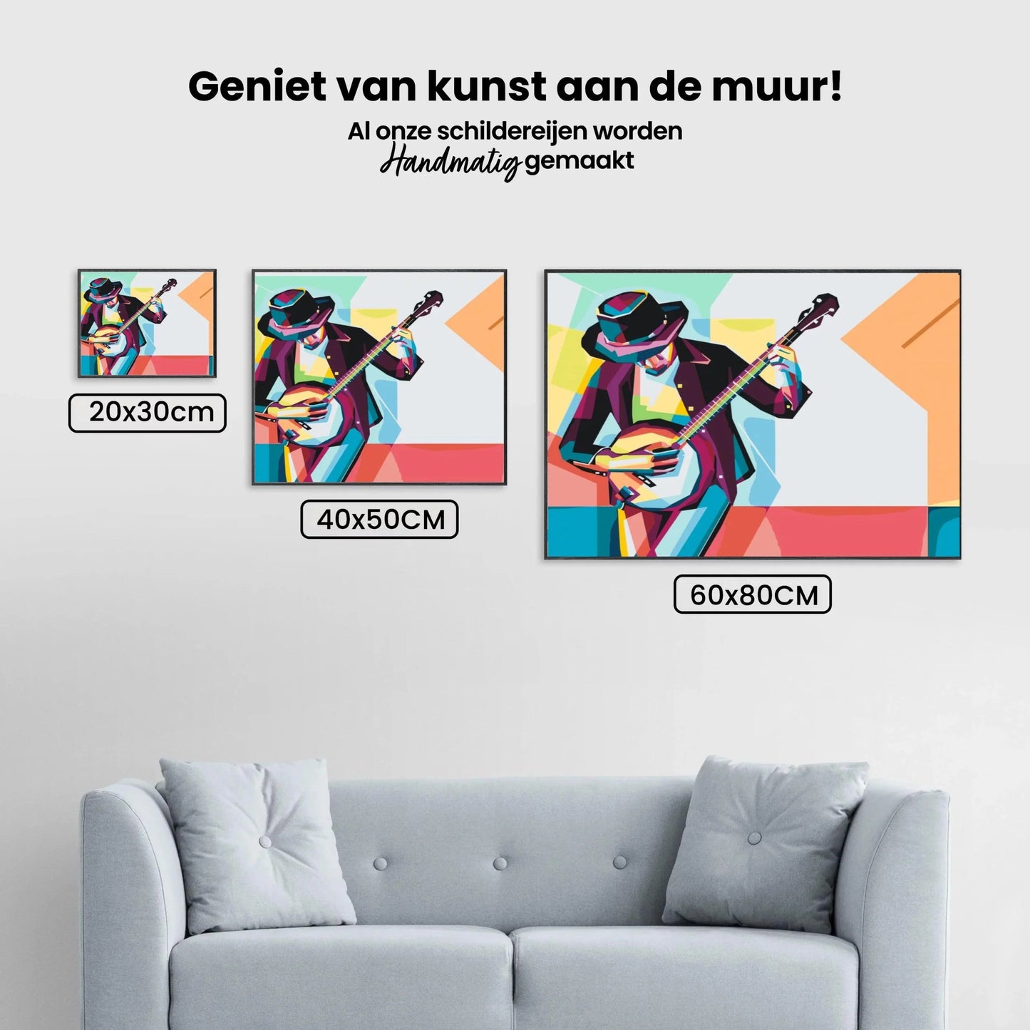 Diamond Painting - Mężczyzna gra na banjo - SEOS Shop ®