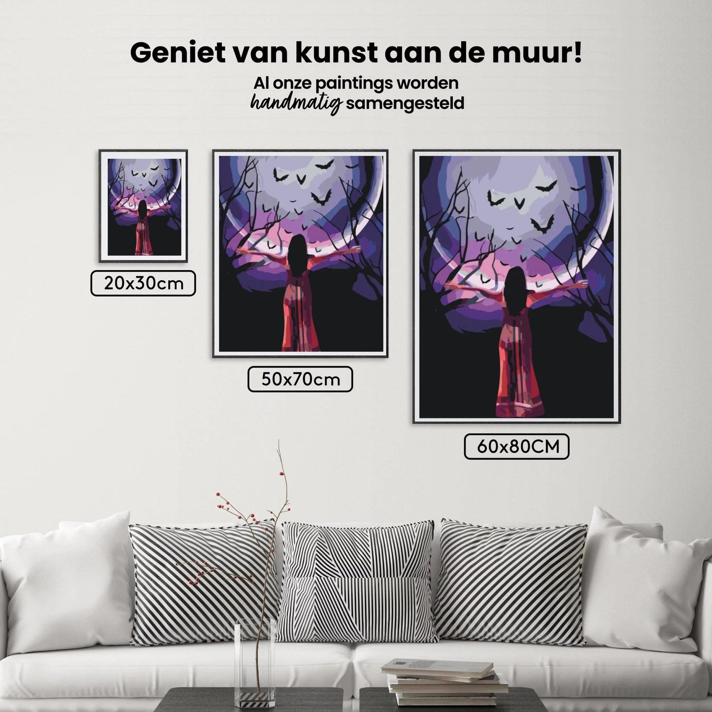 Diamond Painting - Tajemnicza kobieta pod pełnią księżyca - SEOS Shop ®