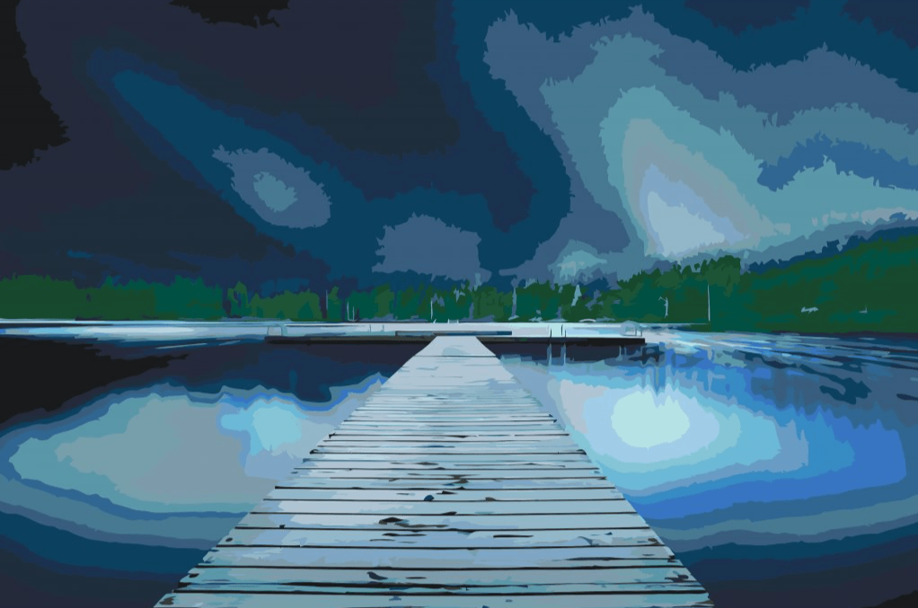 Diamond Painting - Molo nocą - SEOS Shop ®