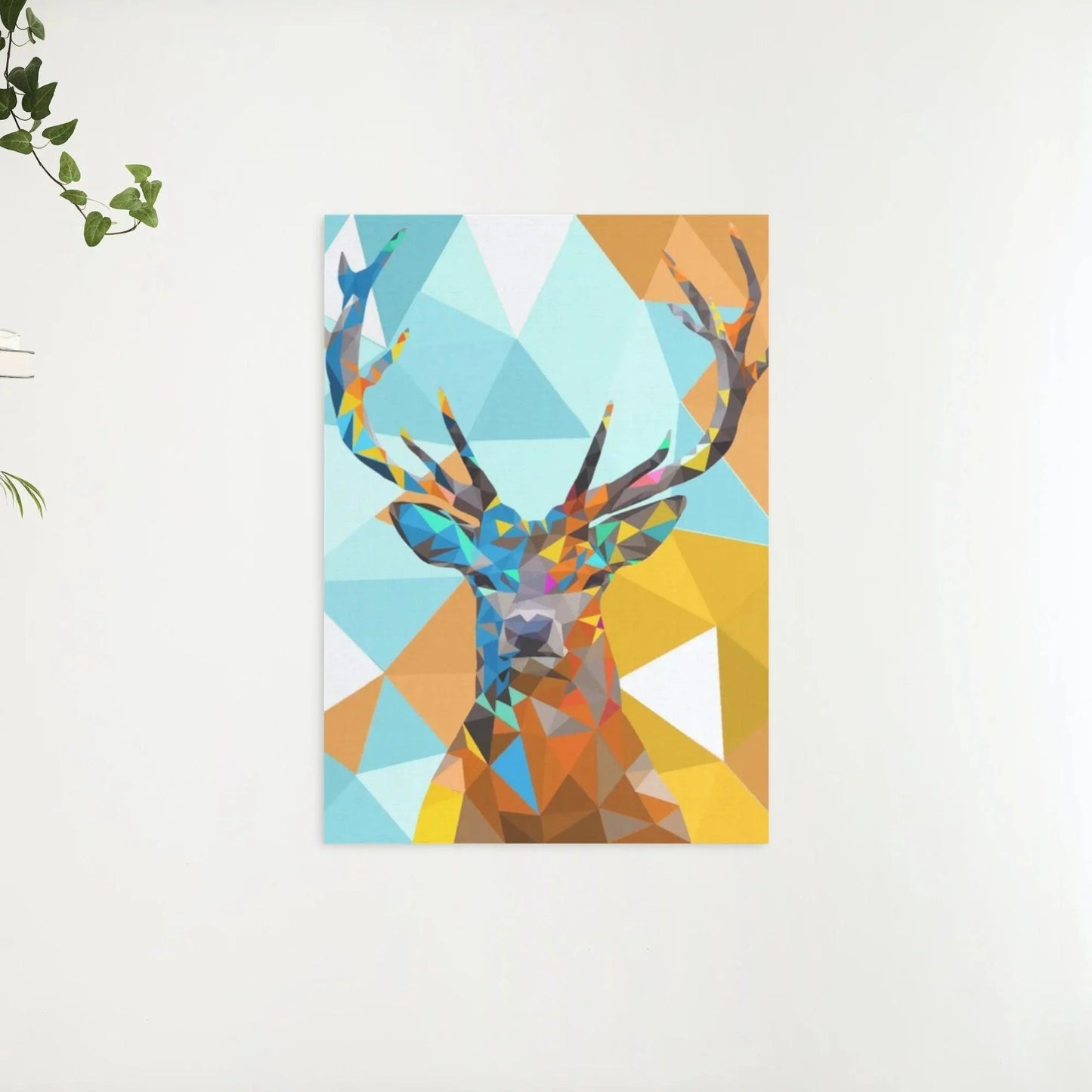 Diamond Painting - Głowa jelenia w poligonie 1 - SEOS®