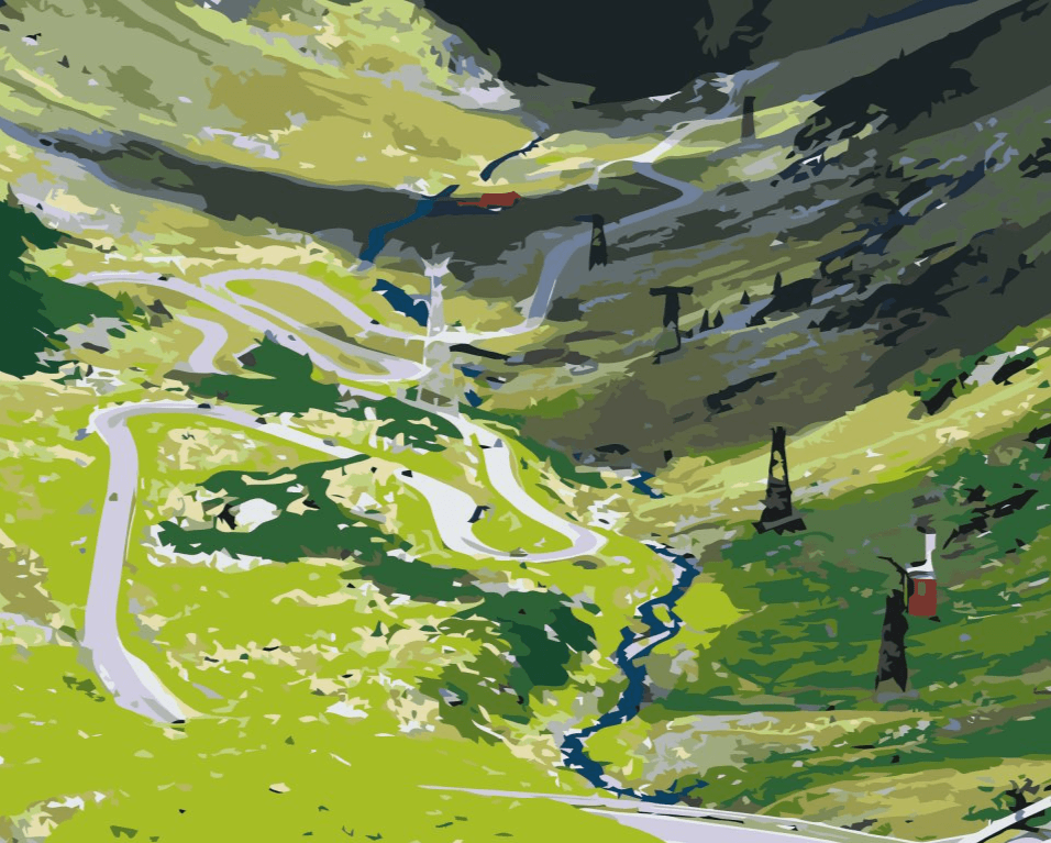 Diamond Painting - Droga Transfagarasan w Rumunii 2 - SEOS Shop ®