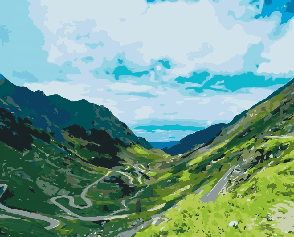 Diamond Painting - Droga Transfagarasan w Rumunii 3 - SEOS Shop ®