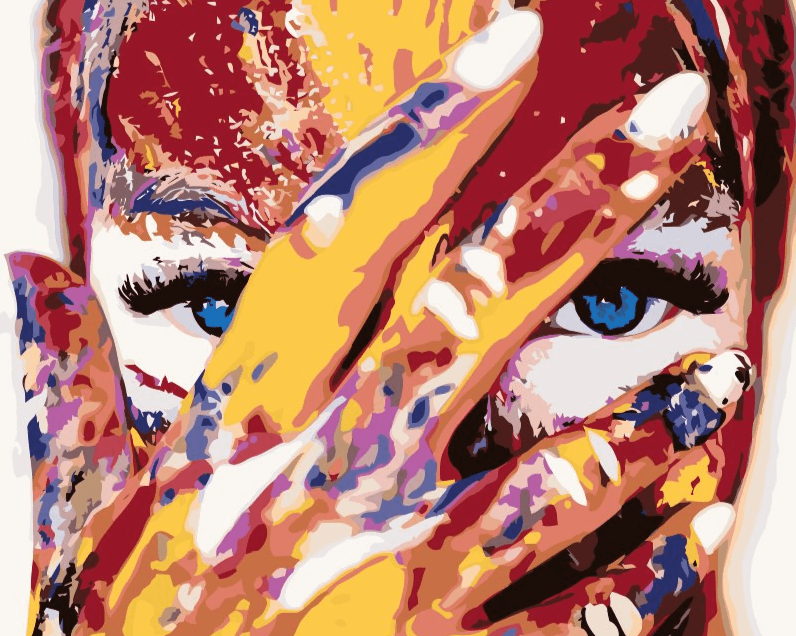 Diamond Painting - Kobieta z niebieskimi oczami - SEOS Shop ®