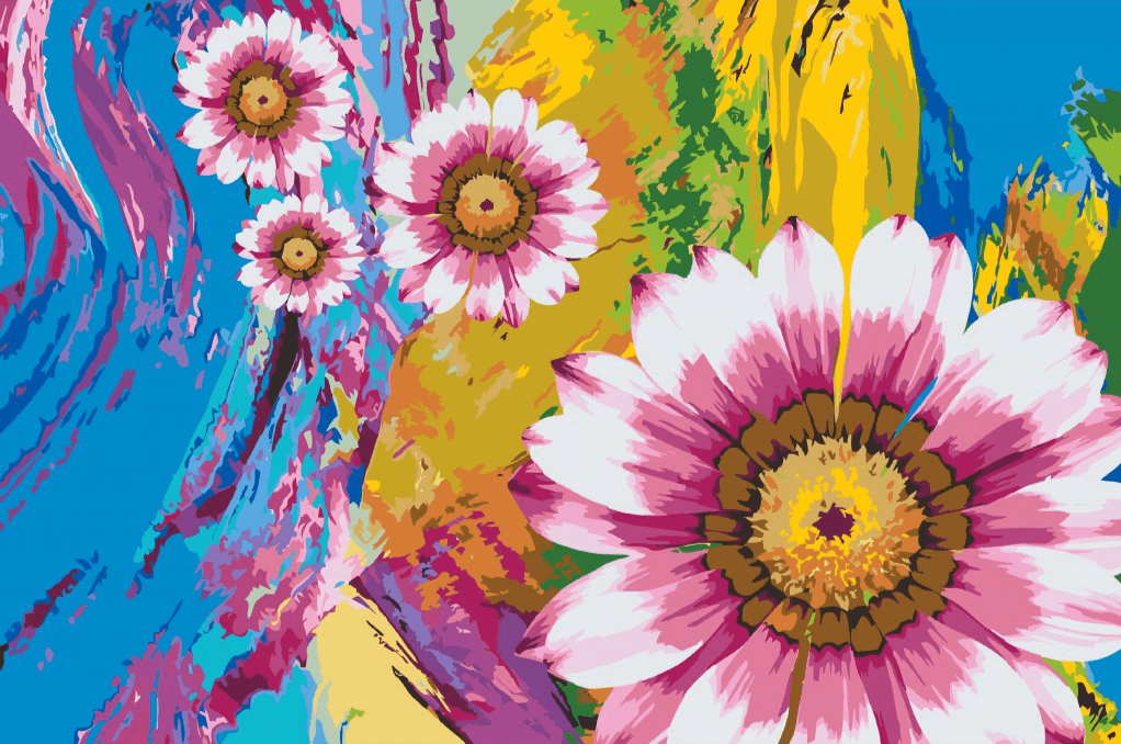 Diamond Painting - Kwiaty letnie - SEOS Shop ®