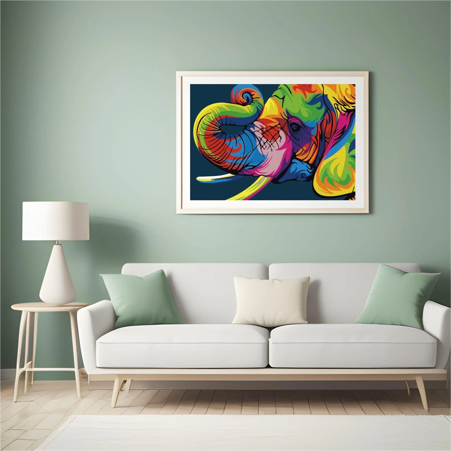 Diamond Painting - Abstrakcyjny Słoń - SEOS®