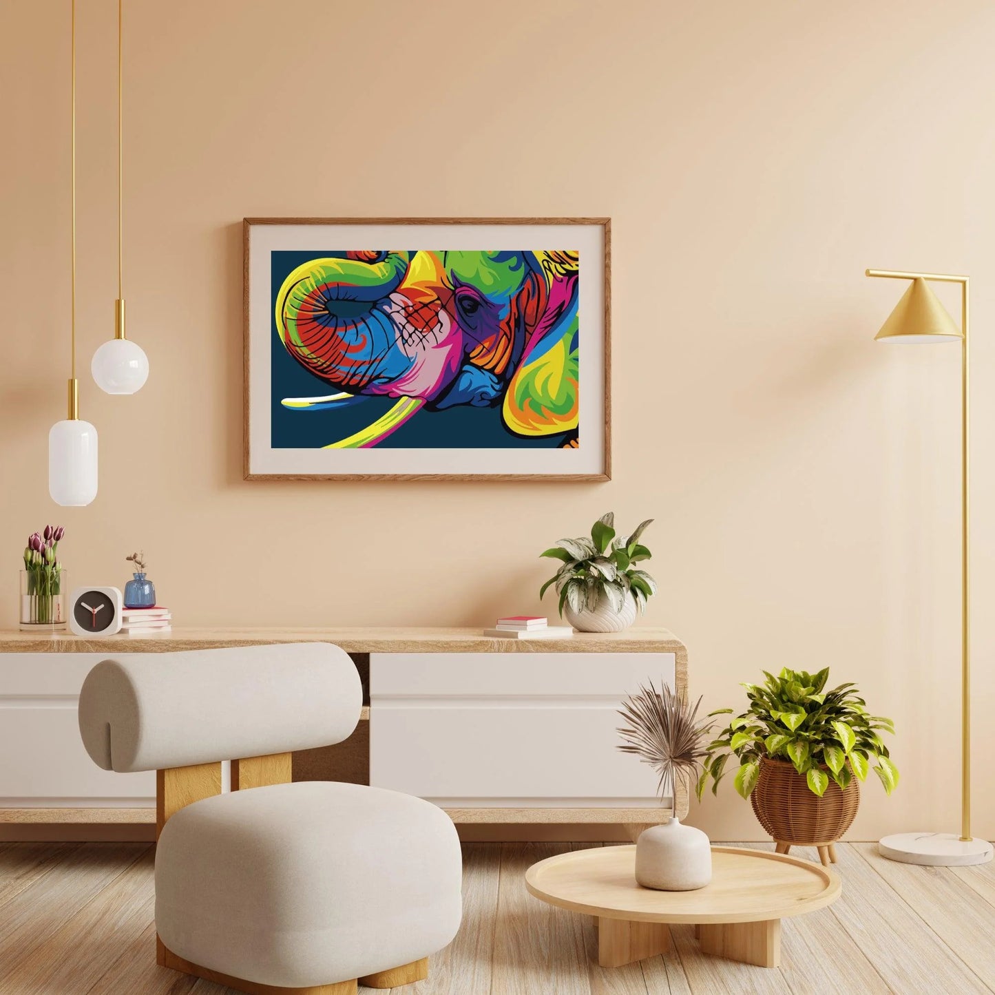Diamond Painting - Abstrakcyjny Słoń - SEOS®