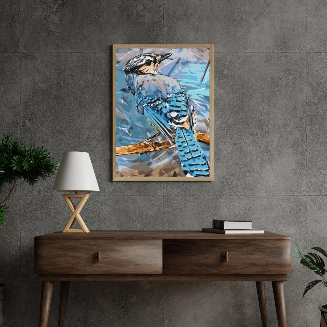 Diamond Painting - Niebieska Sójka - SEOS®
