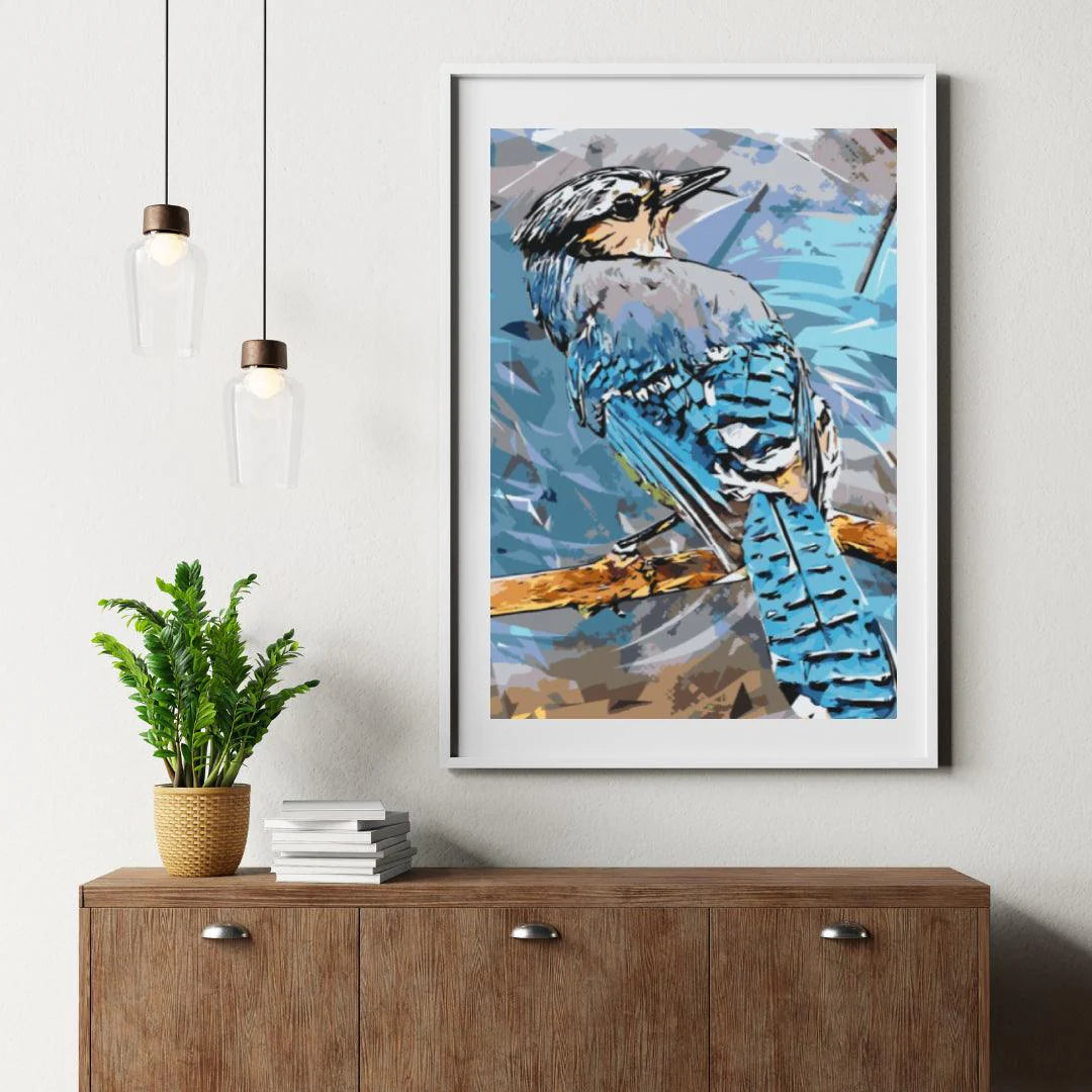 Diamond Painting - Niebieska Sójka - SEOS®