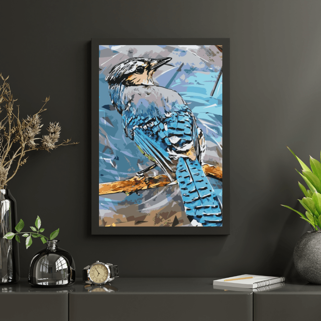 Diamond Painting - Niebieska Sójka - SEOS®