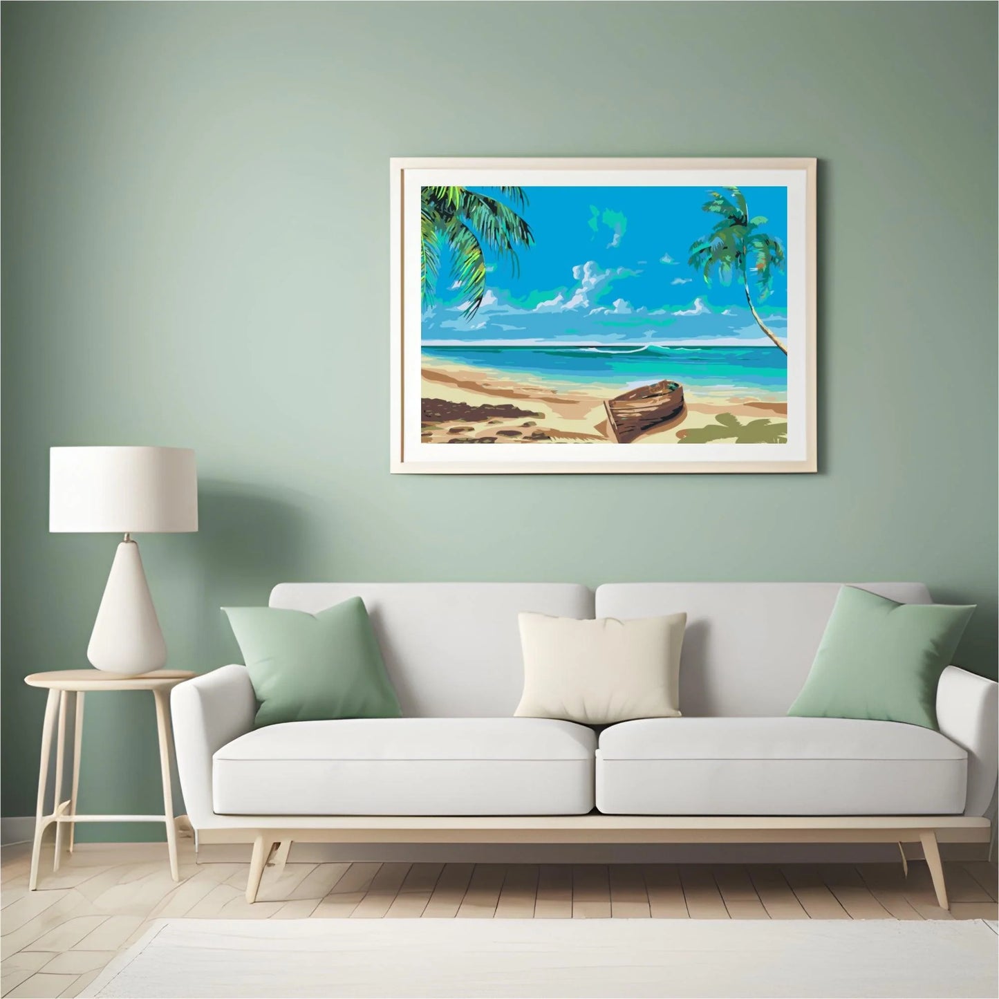 Diamond Painting - Łódź na plaży - SEOS Shop ®