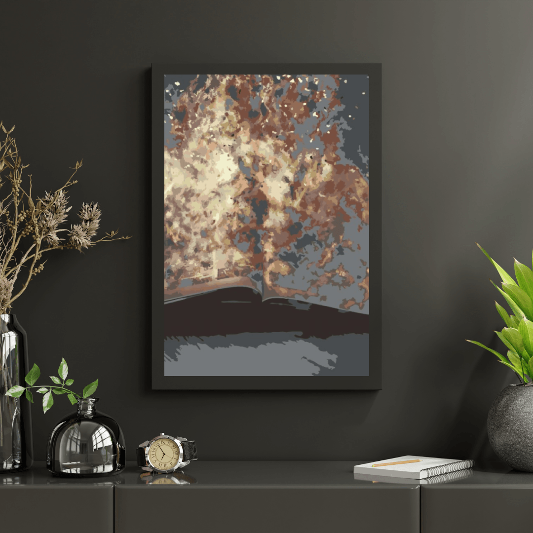 Diamond Painting - Płonąca książka - SEOS Shop ®