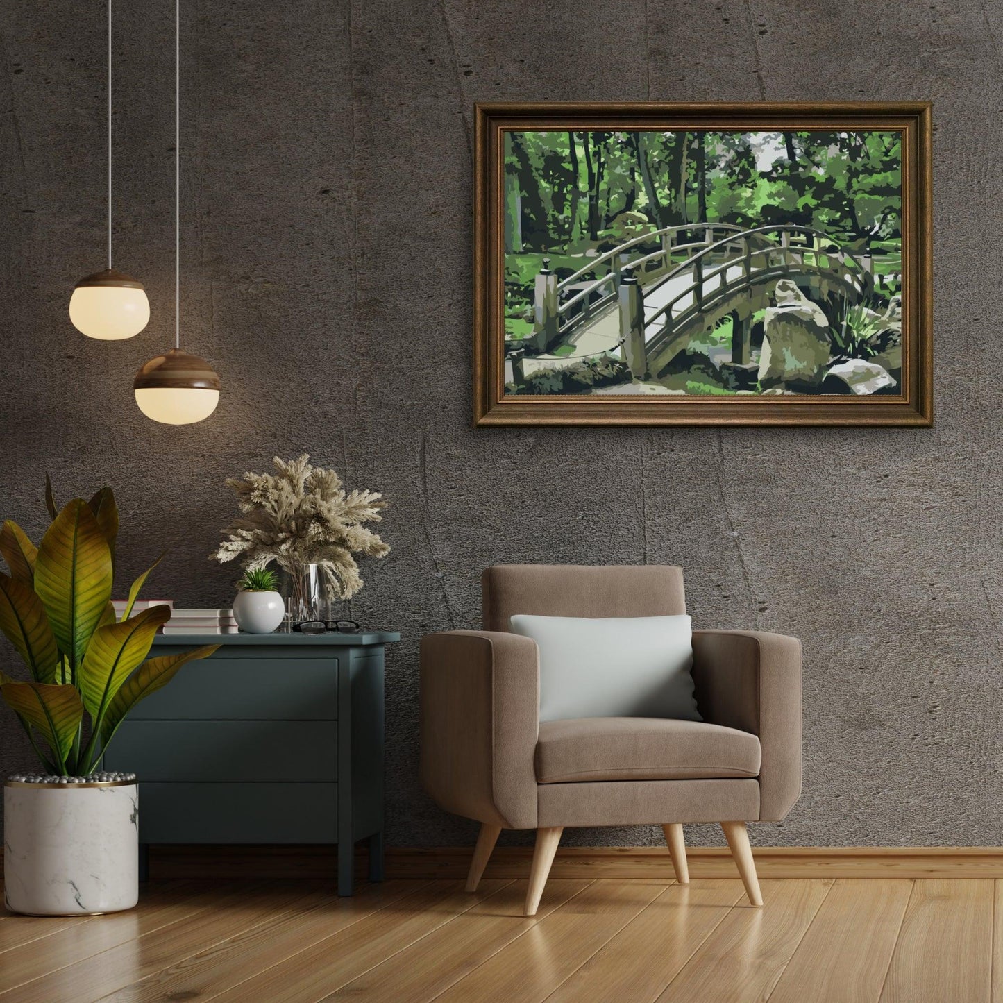 Diamond Painting - Most w ogrodzie - SEOS Shop ®