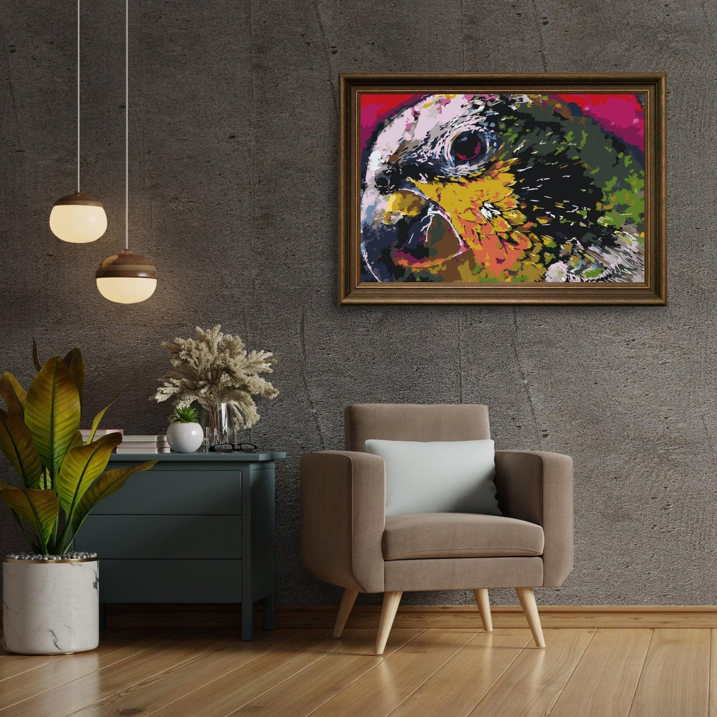 Diamond Painting - Głowa papugi - SEOS®