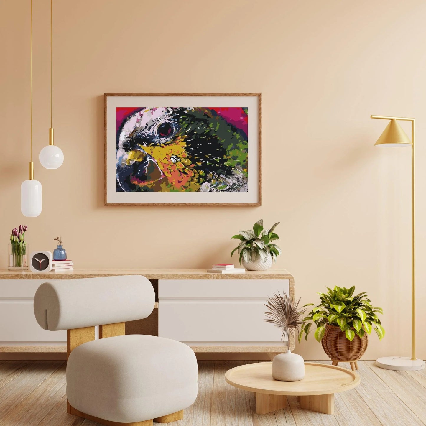 Diamond Painting - Głowa papugi - SEOS®