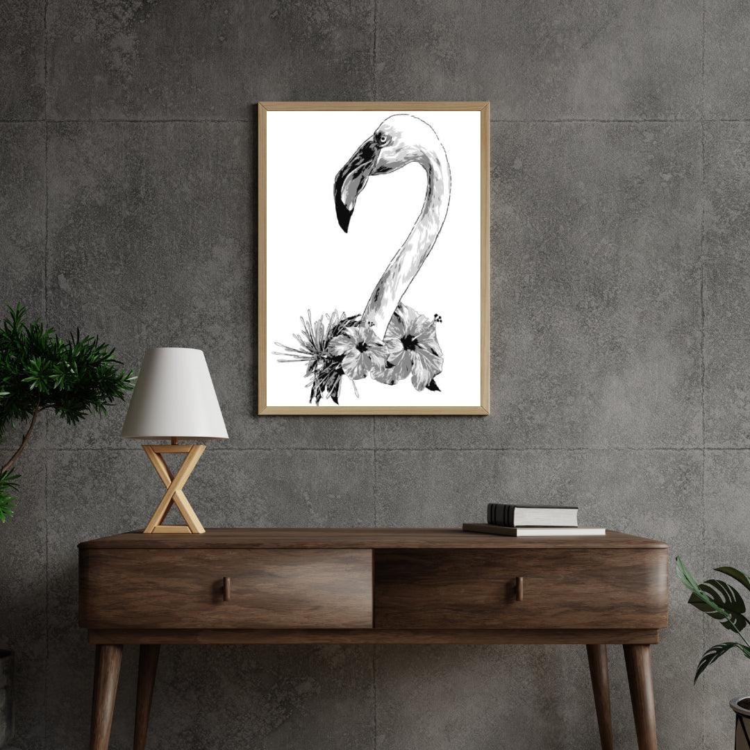 Diamond Painting - Głowa Flaminga - SEOS®