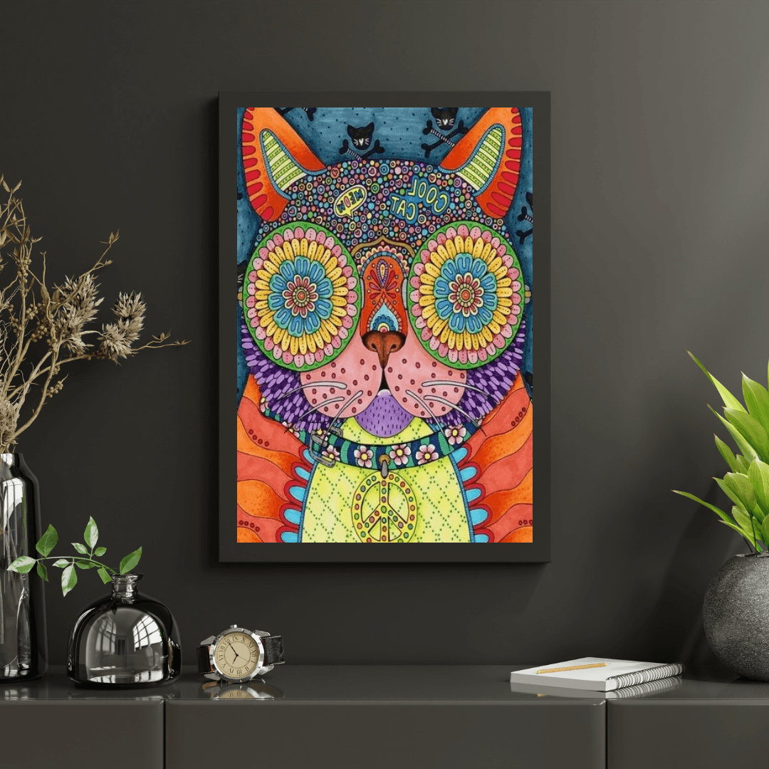 Diamond Painting - Fajny Cool Kot - SEOS Shop ®