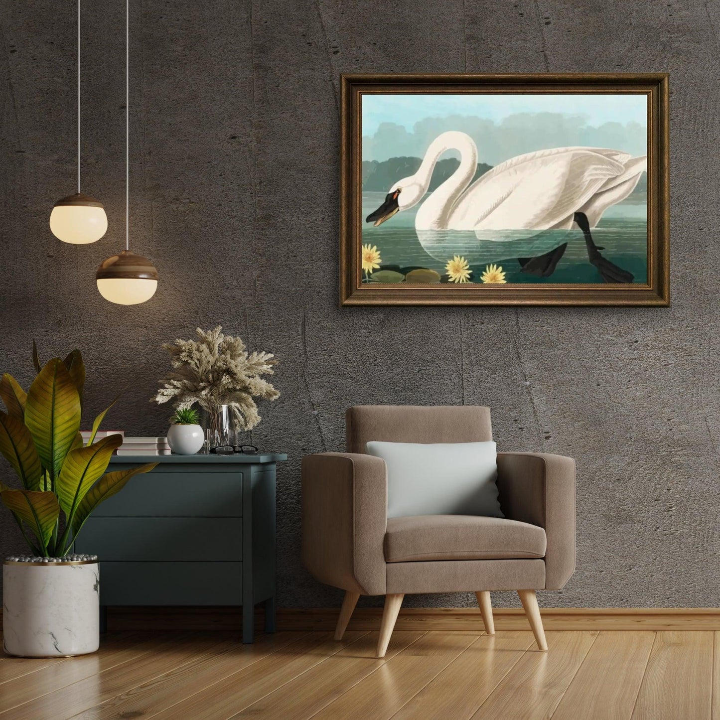 Diamond Painting - Wspólna amerykańska łabędź