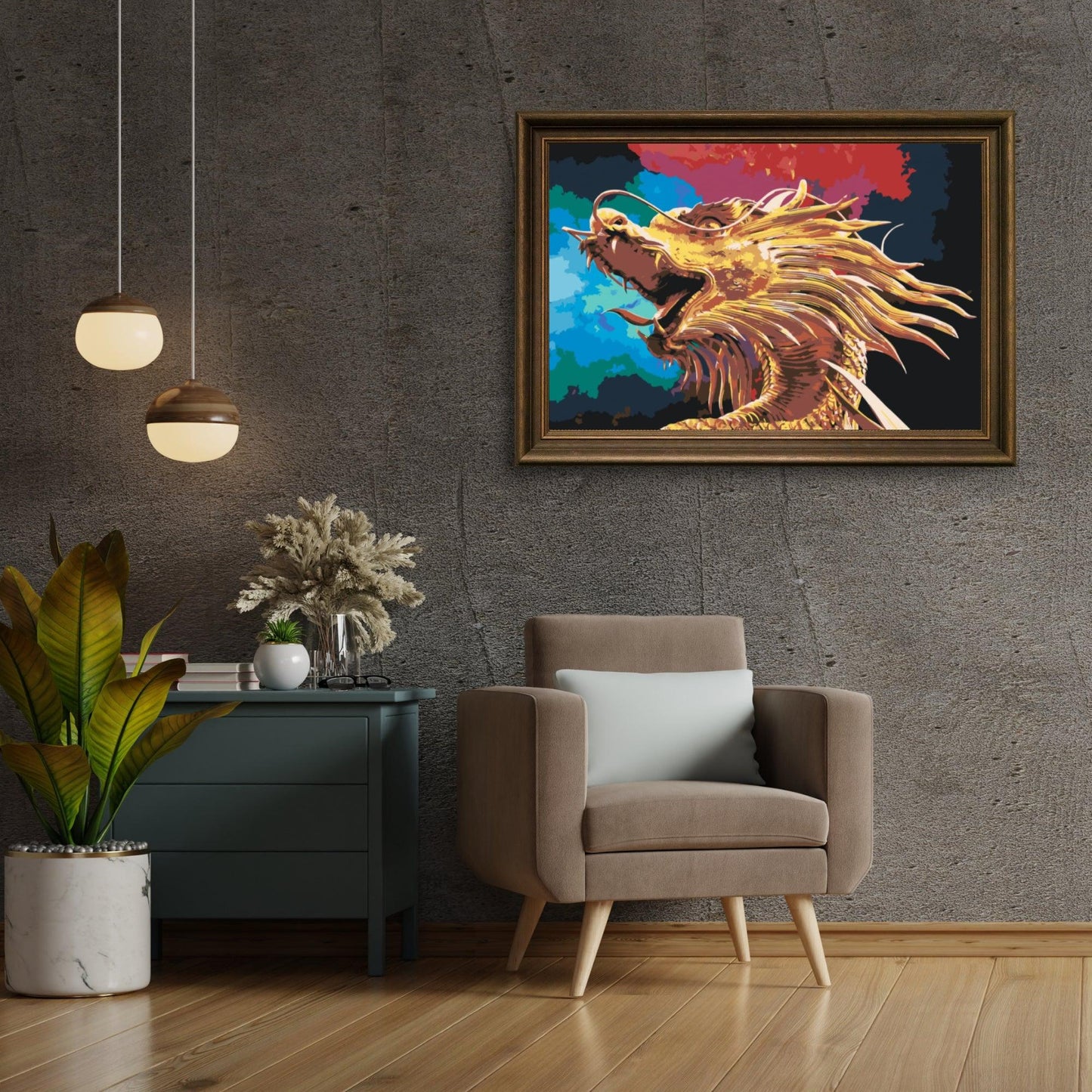 Diamond Painting - Złoty Smok - SEOS Shop ®