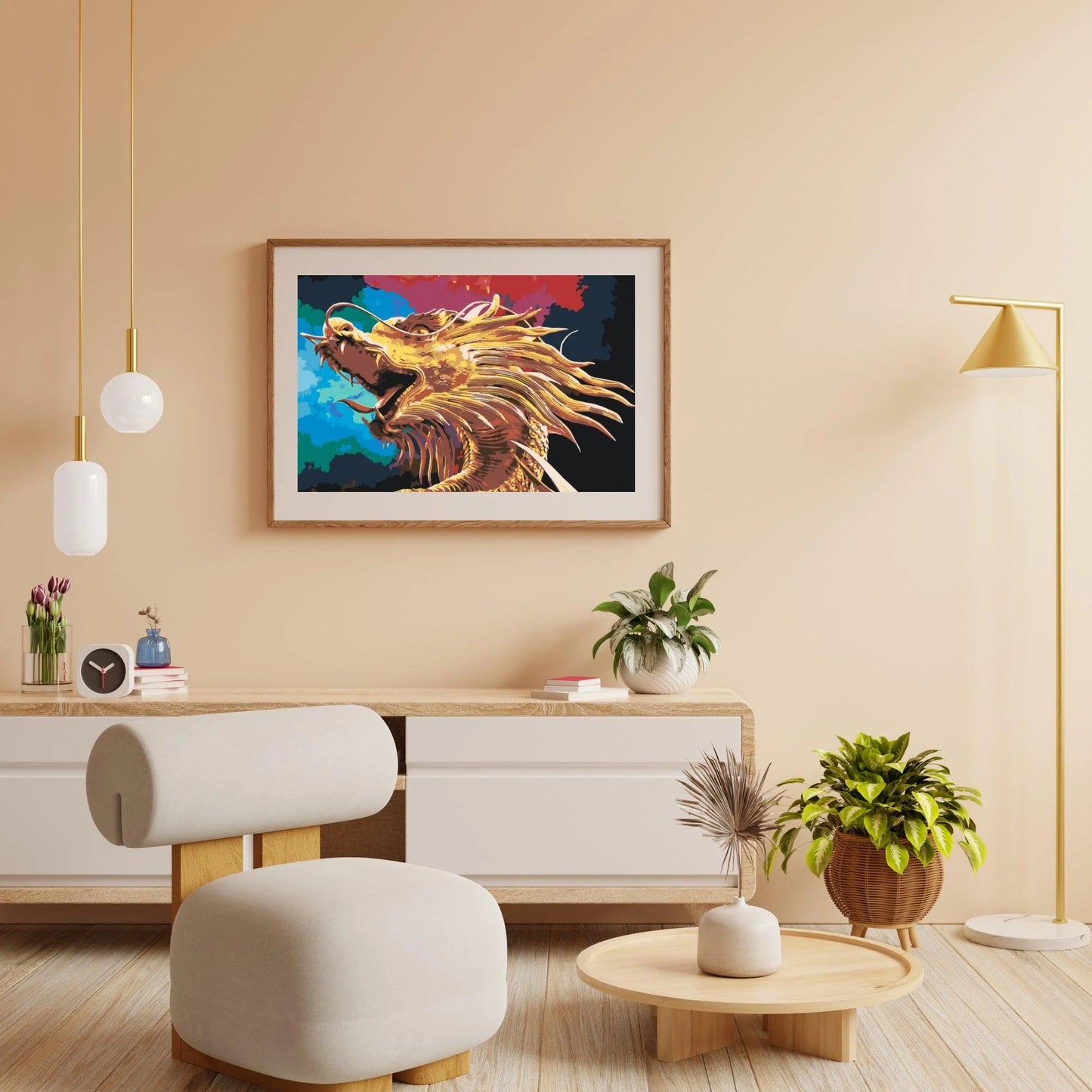 Diamond Painting - Złoty Smok - SEOS Shop ®