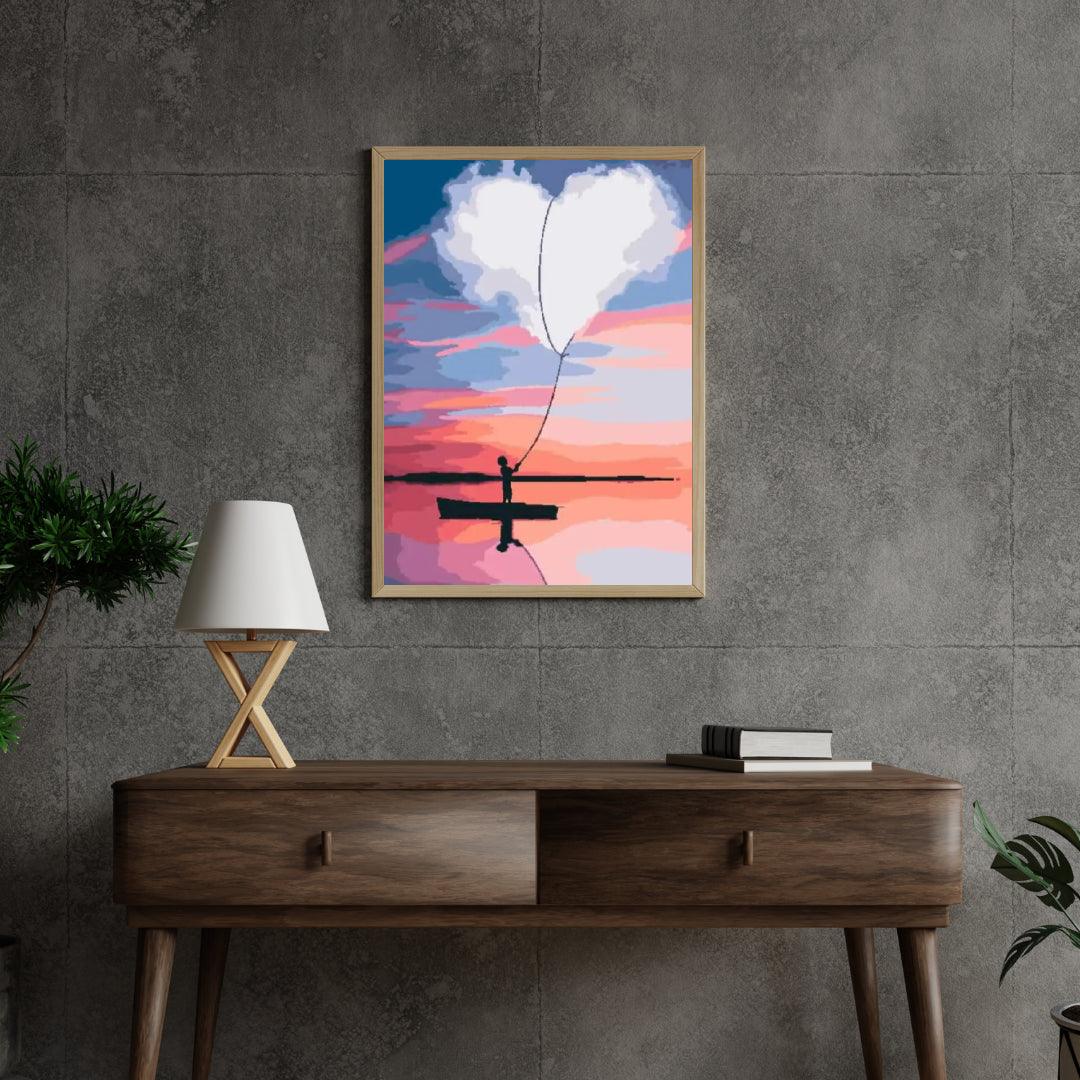 Diamond Painting - Serce na łódce - SEOS Shop ®