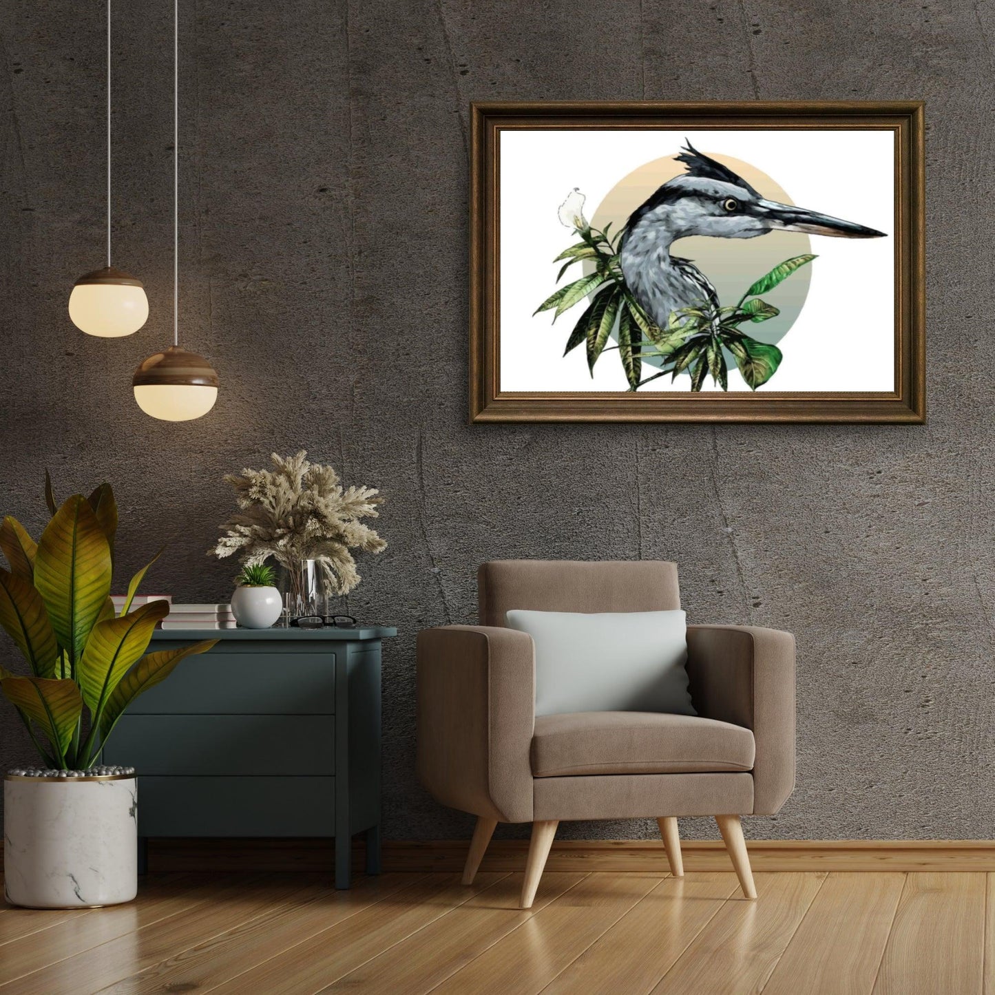 Diamond Painting - Głowa czapli - SEOS®